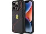 Ferrari Fehcp15Lptwk Custodia Rigida Per Iphone 15 Pro 6.1 Czarny/Nero Logo In Metallo Twist
