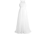 Ragazze Abito Da Sera Abito Da Principessa Taglia 140 Cm Festoso Pizzo Halterneck Impero Abito Da Ragazza Di Fiore Abito Da Festa Di Nozze