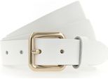 Vanzetti Pelle Cintura 30Mm Leather Belt W85 White Bianco