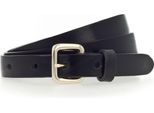 Vanzetti Pelle Cintura 20Mm Leather Belt W95 Black Nero