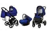BabyLux® UZO | 3in1 Kinderwagen Set | Sailor Blue | Kombikinderwagen | Kinderwagenset | Buggy +