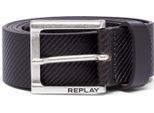 Replay Pelle Cintura Leather Belt W100 Black Brown Marrone Scuro