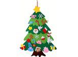 Albero Di Natale E Ornamenti Per Albero (26 Pezzi), Albero Di Natale In Feltro Per Bambini, Decorazione Natalizia (114 Cm) - Feltpinetree