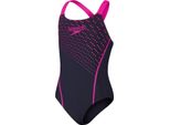 Speedo Medley Logo Costume Da Bagno Ragazze, Colore:Viola, Taglie Bambini:116