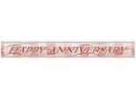 Amscan - Bandiera, Foil, Anniversario SG26156 (Taglia Unica) (Oro Rosa)