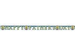 Amscan - Lettera - Bandiera, Festa Del Papà SG26151 (Taglia Unica) (Giallo/Blu)