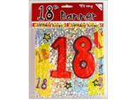 Motivo A Stella - Bandiera, Glitter, 18° Compleanno SG25539 (Taglia Unica) (Multicolore)