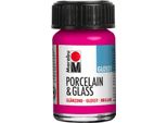 Marabu 11150039131 Colore Marabu "Porcellana & Vetro"", Lucido, 15 Ml, Lampone"