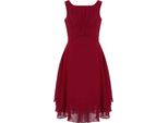 Ragazze Abito Estivo Taglia 176 Cm Chiffon Abito Da Festa Senza Maniche Lunghezza Ginocchio Matrimonio Damigella D'onore Ragazza Di Fiore