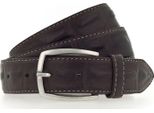 Vanzetti Pelle Cintura 35Mm Leather Belt W85 Dark Brown Marrone Scuro