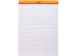 Blocco Note N. 18 A4 21X29,7Cm 80 Fogli 80G Foderati Con Bordo Arancione Confezione Da 5