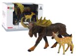 Set Di 2 Figure Di Alci E Cervi Della Foresta
