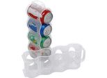 Porta Lattine Per Frigorifero - 2 Pezzi - 8 Lattine - Organizzatore Per Lattine - Organizzatore Per Frigorifero