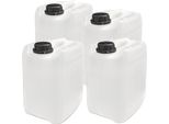 Plasteo® 4 Taniche Per L'acqua Da 5 Litri Taniche Per Il Campeggio Sicurezza Alimentare Senza Bpa Durevole Gastronomia Commerciale Campeggio Caravan Interno Esterno