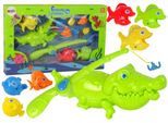 Gioco Di Abilità Set Canna Da Pesca Pesce Coccodrillo