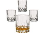Set Di 4 Bicchieri Da Whisky 300 Ml Crystal - Set Di Bicchieri Da Whisky Dal Design Leggermente Angolare - Bicchieri Per Whisky, Scotch, Cognac, Brandy - Set Regalo Per Uomini E Amanti Del Whisky