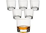 Set Di 6 Bicchieri Da Whisky 250 Ml Crystal - Set Di Bicchieri Da Whisky Dal Design Leggermente Angolare - Bicchieri Per Whisky, Scotch, Cognac, Brandy - Set Regalo Per Uomini E Amanti Del Whisky