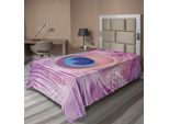 Abakuhaus Lenzuolo Con Piume, Tema BohéMien Primo Piano Foto Di Piume Di Pavone Colorate, Lenzuolo Morbido E Confortevole Per Un Letto Decorativo 1 Pezzo 260 Cm X 168 Cm, Multicolore