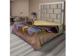 Abakuhaus Lenzuolo Con Farfalle, Monarch Butterfly Vintage British Grunge Victorian Photography Art Theme Print, Morbido E Confortevole Lenzuolo Superiore Per Un Letto Decorativo 1 Pezzo 275 Cm X 260 Cm, Multicolore