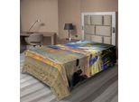 Abakuhaus Lenzuolo Tropicale, Tramonto Esotico Sulla Spiaggia, Palme Delle Hawaii, Fogliame, Idilliaca Estate, Fotografia Naturalistica, Lenzuolo Morbido E Confortevole Per Un Letto Decorativo, 1 Pezzo, 260 Cm X 168 Cm, Multicolore