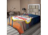 Abakuhaus Usa Lenzuolo, Benvenuti A Las Vegas Nevada Dettaglio Del Segno Viaggiatore Urbanistico Pianificazione Stradale, Morbido E Confortevole Lenzuolo Superiore Per Un Letto Decorativo 1 Pezzo 190 Cm X 100 Cm, Multicolore
