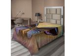 Abakuhaus Lenzuolo Con Farfalle, Monarch Butterfly Vintage British Grunge Victorian Photography Art Theme Print, Morbido E Confortevole Lenzuolo Superiore Per Un Letto Decorativo 1 Pezzo 190 Cm X 100 Cm, Multicolore