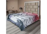 Abakuhaus Lenzuolo Con Albero, Foto Con Paesaggio Naturale Spettacolare Con Albero Verde Astratto Colorato E Laghetto Tranquillo, Lenzuolo Morbido E Confortevole Per Un Letto Decorativo 1 Pezzo 275 Cm X 260 Cm, Multicolore