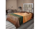 Abakuhaus Lenzuolo Tropicale, Paesaggio Marino Con Palma Sulla Spiaggia Oceanica E Tramonto In Tonalità Tenui, Lenzuolo Superiore Morbido E Confortevole Per Un Letto Decorativo 1 Pezzo 260 Cm X 168 Cm, Multicolore