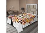 Abakuhaus Lenzuolo Con Albero, Foglie Colorate Di Primavera, Albero Della Vita, Pittura Astratta, Stile Pastorale, Lenzuolo Morbido E Confortevole Per Un Letto Decorativo, 1 Pezzo, 260 Cm X 168 Cm, Multicolore