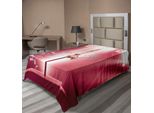 Abakuhaus Lenzuolo Divertente, Scimmia Su Un Polo Whisky Colori Pastello Composizione Motivo Stravagante, Lenzuolo Superiore Morbido E Confortevole Per Un Letto Decorativo 1 Pezzo 260 Cm X 168 Cm, Magenta Marrone Chiaro