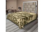 Abakuhaus Lenzuolo Nautico, Motivi Glitterati Noel Yuletide Tema Tradizionale Festività Motivo Stagione Invernale, Lenzuolo Morbido E Confortevole Per Un Letto Decorativo 1 Pezzo 260 Cm X 228 Cm, Giallo