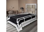 Abakuhaus Lenzuolo Spaziale, Finestra Sullo Spazio Disegni A Tema Luna Con Stelle Illustrazione, Morbido E Confortevole Lenzuolo Superiore Per Un Letto Decorativo 1 Pezzo 260 Cm X 168 Cm, Nero Bianco Grigio