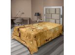 Abakuhaus Lenzuolo Da Letto Baum, Composizione Artistica Con Rami Intrecciati E Sagome Di Farfalle, Morbido E Confortevole Lenzuolo Superiore Per Un Letto Decorativo 1 Pezzo 190 Cm X 100 Cm, Marrone E Marrone Chiaro