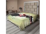 Abakuhaus Lenzuolo Sportivo, Pensieri Positivi Messaggio Con Lettere Color Arcobaleno Su Linee A Zig Zag Chevron, Morbido E Confortevole Lenzuolo Superiore Per Un Letto Decorativo 1 Pezzo 260 Cm X 228 Cm, Verde Chiaro Multicolore