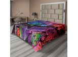 Abakuhaus Lenzuolo Colorato, Tema Formazioni Rocciose Dai Colori Dell'arcobaleno, Bellezze Naturali, Composizione Foto Pastorale, Lenzuolo Morbido E Confortevole Per Un Letto Decorativo, 1 Pezzo, 275 Cm X 260 Cm, Multicolore