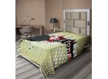 Abakuhaus Lenzuolo Sportivo, Pensieri Positivi Messaggio Con Lettere Color Arcobaleno Su Linee A Zig Zag Chevron, Morbido E Confortevole Lenzuolo Superiore Per Un Letto Decorativo 1 Pezzo 190 Cm X 100 Cm, Verde Chiaro Multicolore