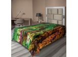 Abakuhaus Lenzuolo Colorato, Tema Formazioni Rocciose Dai Colori Dell'arcobaleno, Bellezze Naturali, Composizione Foto Pastorale, Lenzuolo Morbido E Confortevole Per Un Letto Decorativo, 1 Pezzo, 260 Cm X 168 Cm, Multicolore