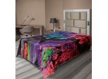 Abakuhaus Lenzuolo Colorato, Tema Formazioni Rocciose Dai Colori Dell'arcobaleno, Bellezze Naturali, Composizione Foto Pastorale, Lenzuolo Morbido E Confortevole Per Un Letto Decorativo, 1 Pezzo, 260 Cm X 168 Cm, Multicolore