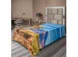Abakuhaus Lenzuolo Cactus, Foto Paesaggistica Con Piante Botaniche, Montagne Maestose E Cielo, Lenzuolo Morbido E Confortevole Per Un Letto Decorativo, 1 Pezzo, 190 Cm X 100 Cm, Multicolore