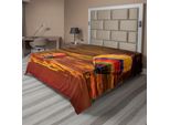 Abakuhaus Lenzuolo Balloon, Foto Skyscape Al Tramonto Con Cielo Nuvoloso E Mongolfiere Colorate, Lenzuolo Morbido E Confortevole Per Un Letto Decorativo, 1 Pezzo 275 Cm X 260 Cm, Multicolore