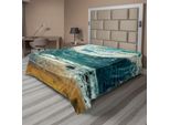 Abakuhaus Lenzuolo Con Proverbio, Tema San Valentino, Composizione Con Messaggio D'amore E Illustrazione Di Onde Sul Mare, Lenzuolo Superiore Morbido E Confortevole Per Un Letto Decorativo, 1 Pezzo, 260 Cm X 228 Cm, Multicolore