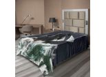 Abakuhaus Lenzuolo Nautico, Grande Nave Su Un Oceano Mosso In Una Tempesta Con Fulmini E Pirati Che Navigano, Lenzuolo Morbido E Confortevole Per Un Letto Decorativo 1 Pezzo 260 Cm X 168 Cm, Verde E Grigio