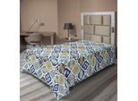 Abakuhaus Lenzuolo Asiatico, Motivi Orientali Con Motivi A Volute Ed Elementi Floreali, Illustrazione Mediorientale, Lenzuolo Morbido E Confortevole Per Un Letto Decorativo, 1 Pezzo, 260 Cm X 168 Cm, Multicolore
