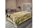 Abakuhaus Paris Lenzuolo, Design Vintage Stile Sbiadito, Simbolo Della Capitale Francese Torre Eiffel, Lenzuolo Morbido E Confortevole Per Un Letto Decorativo 1 Pezzo 190 Cm X 100 Cm, Beige Pallido Cammello