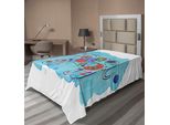 Abakuhaus Lenzuolo Con Elefante, Elefante Asiatico Thailandese Colorato Su Sfondo Acquerellato Con Motivi Cachemire, Morbido E Confortevole Lenzuolo Superiore Per Un Letto Decorativo, 1 Pezzo, 190 Cm X 100 Cm, Multicolore