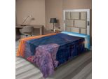 Abakuhaus Americana Lenzuolo, Alba Toroweap Punto Grand Canyon Parco Nazionale Paesaggio, Morbido E Confortevole Lenzuolo Superiore Per Un Letto Decorativo 1 Pezzo 190 Cm X 100 Cm, Viola Grigio Arancione Blu