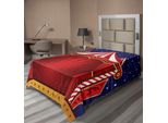 Abakuhaus Lenzuolo Da Circo, Tenda Da Circo In Tela, Palcoscenico Teatrale, Scherzi, Tema Allegro Notturno, Lenzuolo Morbido E Confortevole Per Un Letto Decorativo, 1 Pezzo, 260 Cm X 168 Cm, Blu
