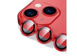 Per Apple Iphone 15 Pro / Pro Max Vetro Protettivo Lente Della Fotocamera Vetro Duro H9 Rosso