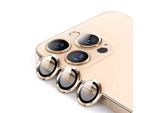 Per Apple Iphone 15 Pro / Pro Max Vetro Protettivo Lente Della Fotocamera Vetro Duro H9 Oro