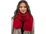 Sciarpa Invernale Da Donna Vivisence, Caldo E Accogliente Copricollo Per L'inverno E L'autunno, Calda Sciarpa Spessa, Classica Sciarpa Invernale Da Donna, Eu, Rossa, Taglia Unica
